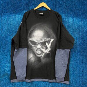 Rihanna 20th Anniversary Oversized Layered LS Shirt Size 2XL